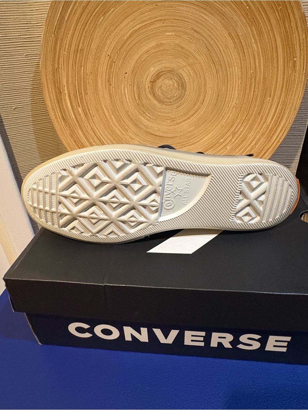 Converse Women's Navy and Light Blue High-Top Sneakers - Picture 4 of 5